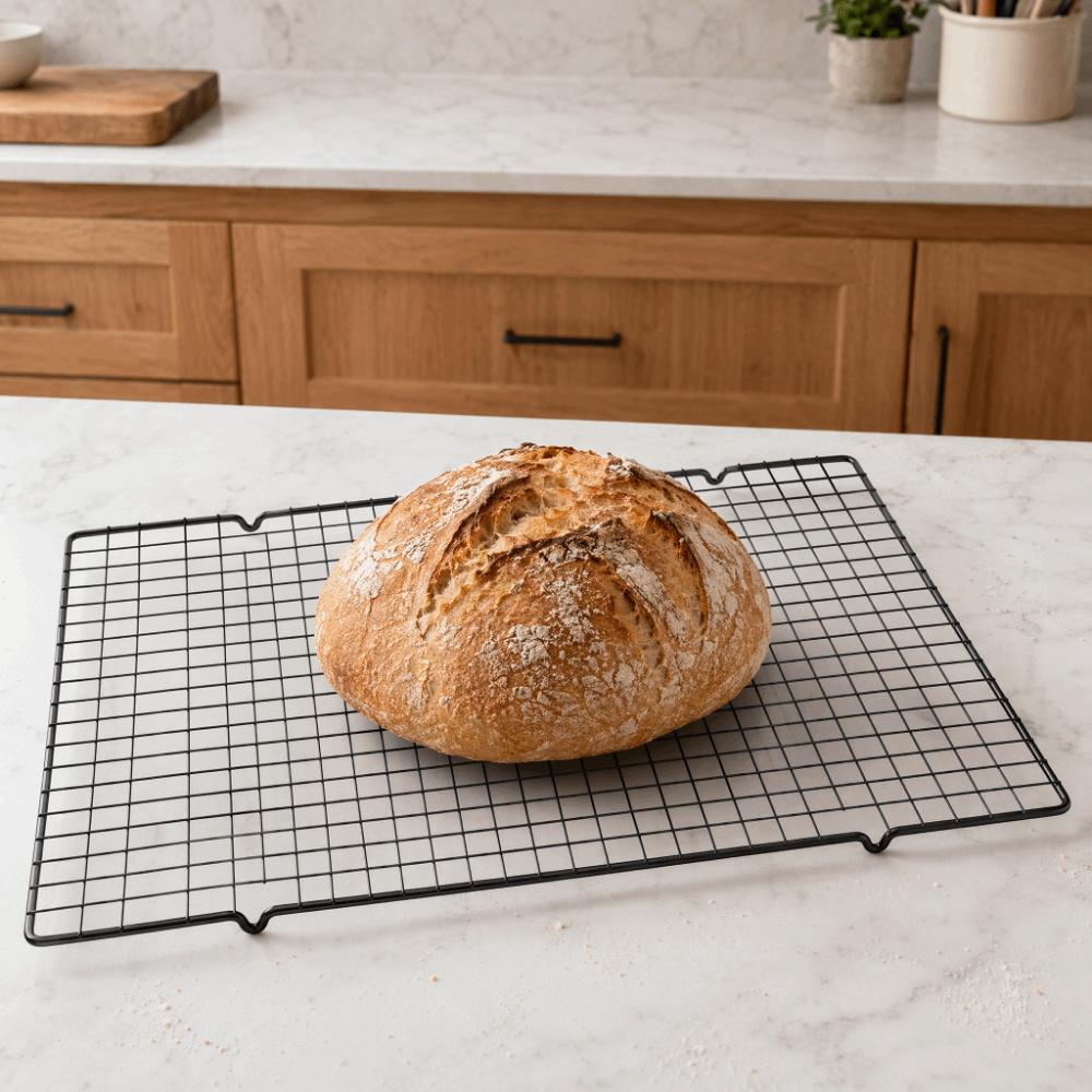 16x10 Inch Baking Cooling Rack Nonstick Surface BBQ Grill Mesh Wire Cooking Net Cooling Pastries