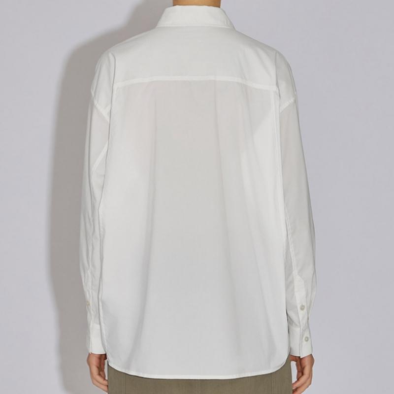  She S miSS Хлопковая однотонная рубашка Overfit SwwSto31060 Ow