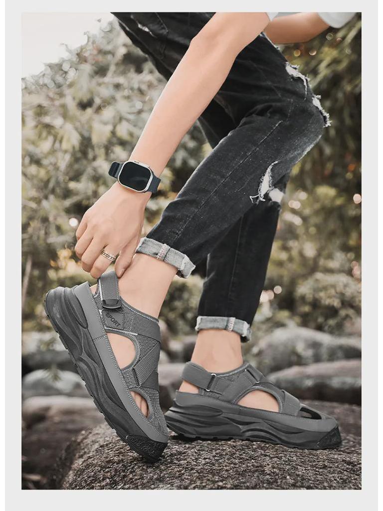 2023 Мужские нескользящие сандалии для отдыха на открытом воздухе на толстой подошве