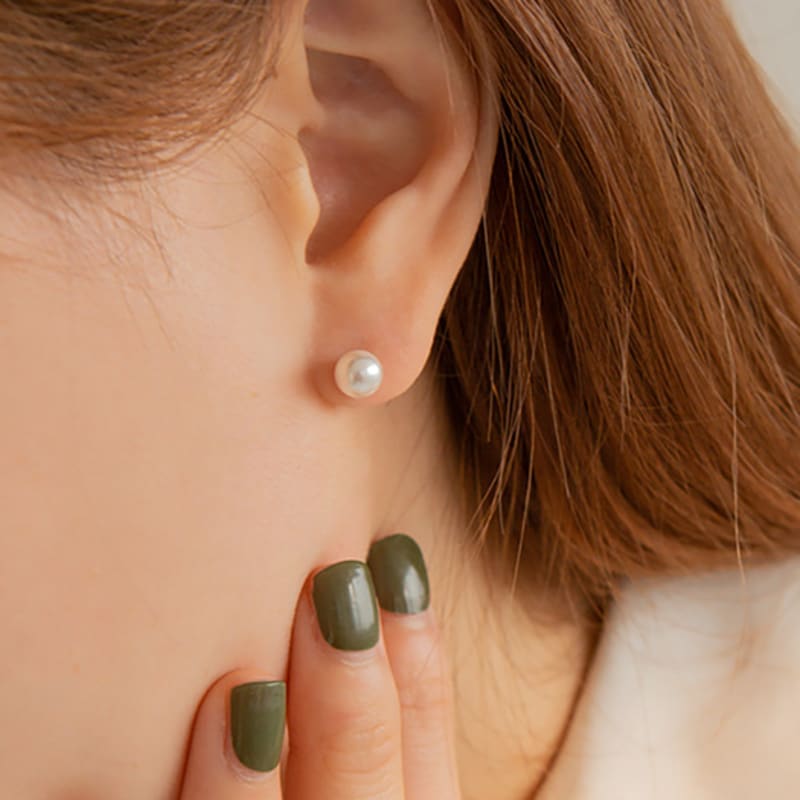 LUNNE 14k Pearl Earrings (14k Gold) #ES05