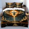 "Heavenly radiance ascends beautifully." Bedding sets Duvet covers Pillowcases(1* Duvet Cover 2* Pillowcases without duvet insert)