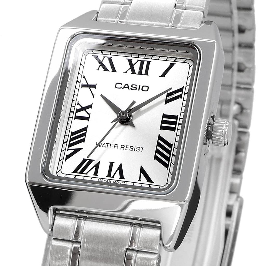 Casio Casio Standard Cheap Casio Women's Quartz Watch with Brass and Stainless Steel Case, Silver, LTP-V007D-7B [Parallel Import]