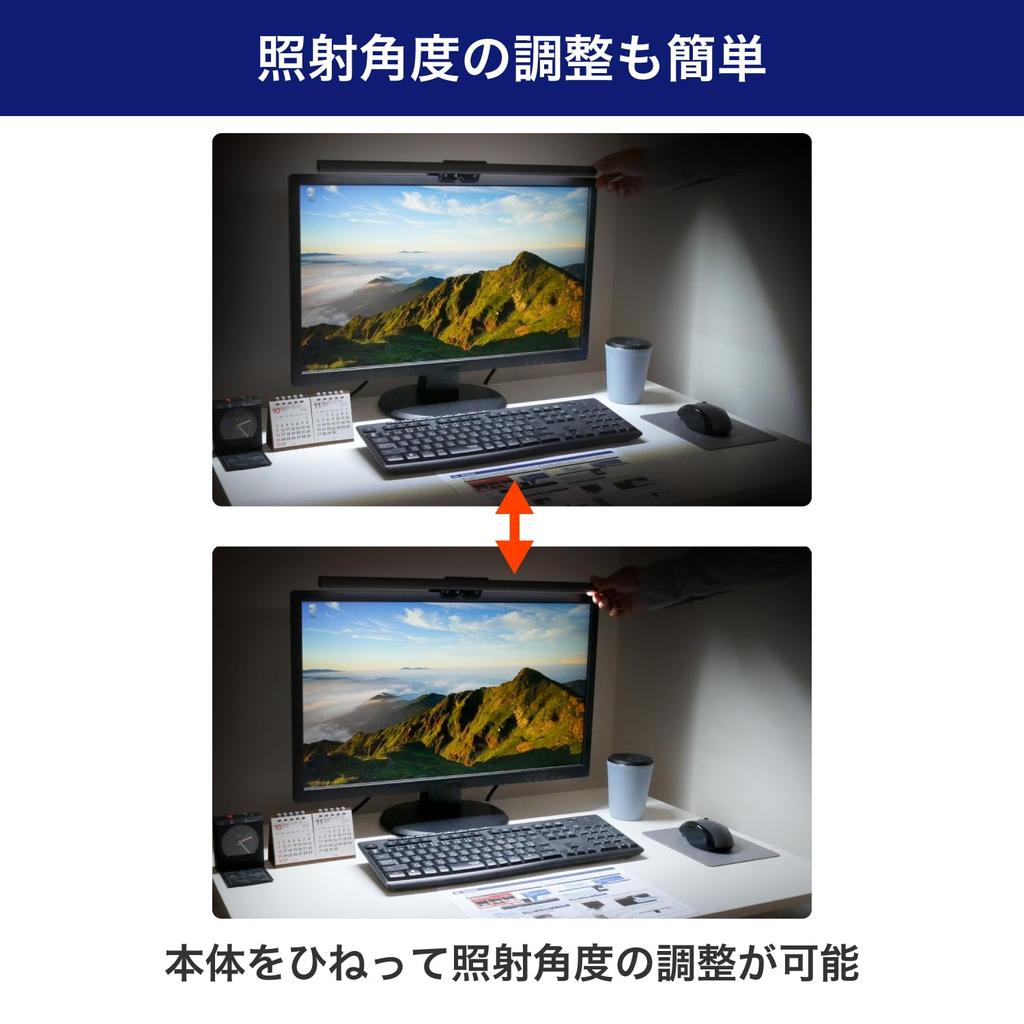 ELPA USB Лампа для монитора Настольная USB Питание Светодиодная Встроенная EML-DP01(компьютерная графика)