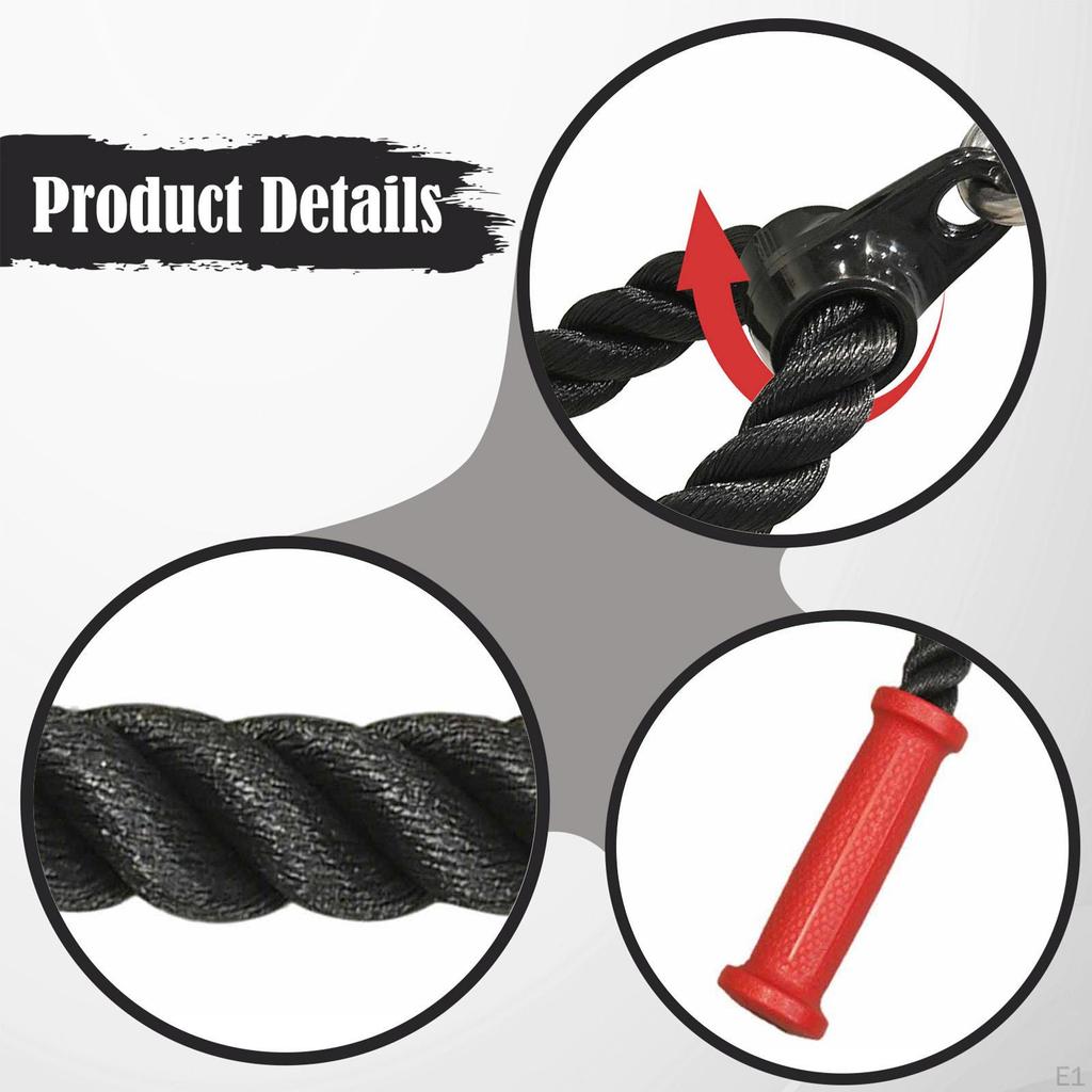 Канат для трицепса, тросовая насадка, аксессуары для тренажера, фитнес-оборудование с карабином для