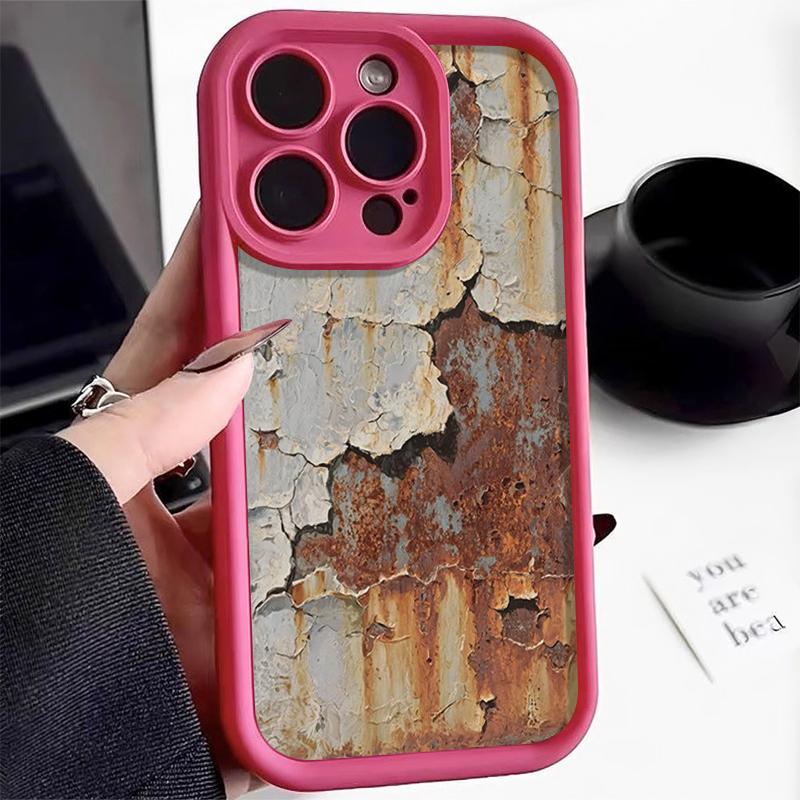 Ретро-чехол из ржавого железа для Samsung S24 S23 S22 Ultra Plus S21 A55 A54 A53 A52 A25 A15 A14 5G, мягкая противоударная крышка