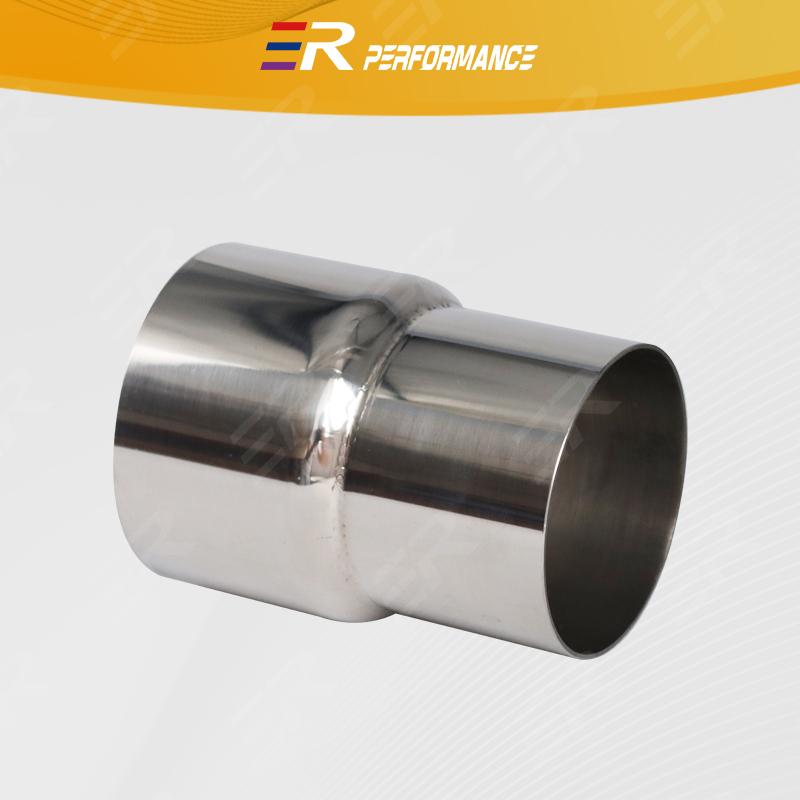 Universal Exhaust Tip 54mm to 80mm Stainless Steel Straight Adapter Reducer Tailpipe Muffler Pipeline Welded Pipe Multiple Size