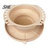 Silicone Painting Brush Rinser Paint Cleaner Cup, with Texture, Foldable Compact Washer Cleaner, for Watercolor And Makeup Art