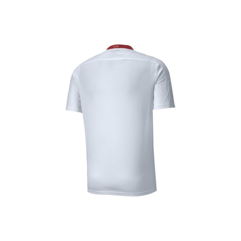 Puma Футболка-реплика Ac Milan 21/22 Away с буквенным принтом, V-образным вырезом и коротким рукавом, мужская футболка, белая 757278-02