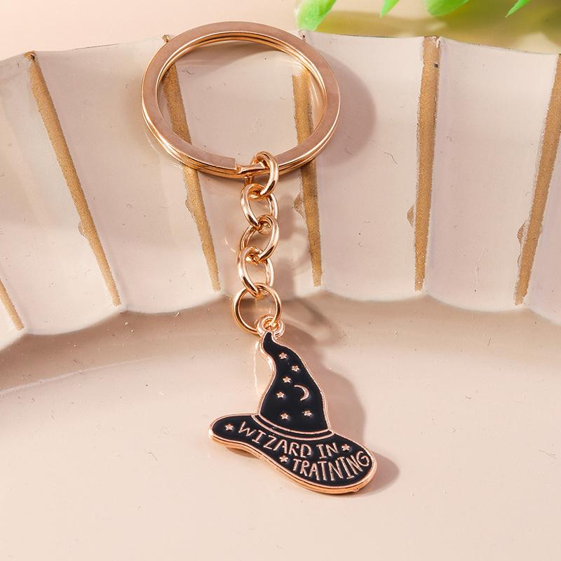 Cute Enamel Ghost Keychain Halloween Witch Pumpkin Bat Keyring Pendants for Car Key Holder Handbag Decor Jewelry  Accessories