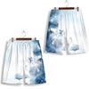 Chinese Mountain View Boxing Muay Thai Kickboxing Training Shorts Print Martial Art Boxer Unisex Men Women Kid Fighting Fitness Sport Gym Workout