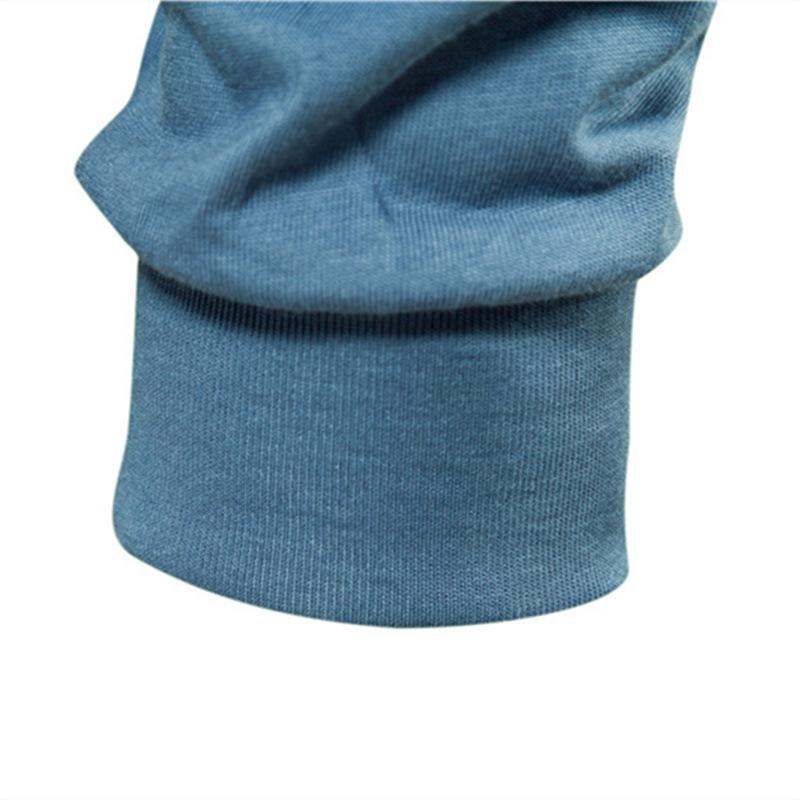 Осенняя мужская однотонная футболка с длинными рукавами и длинными рукавами High Street, мужская хлопковая футболка под ней, удобная мужская футболка