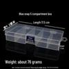Fishing Gear Storage Box with Double-Sided Lure Compartments and Soft Bait Holder