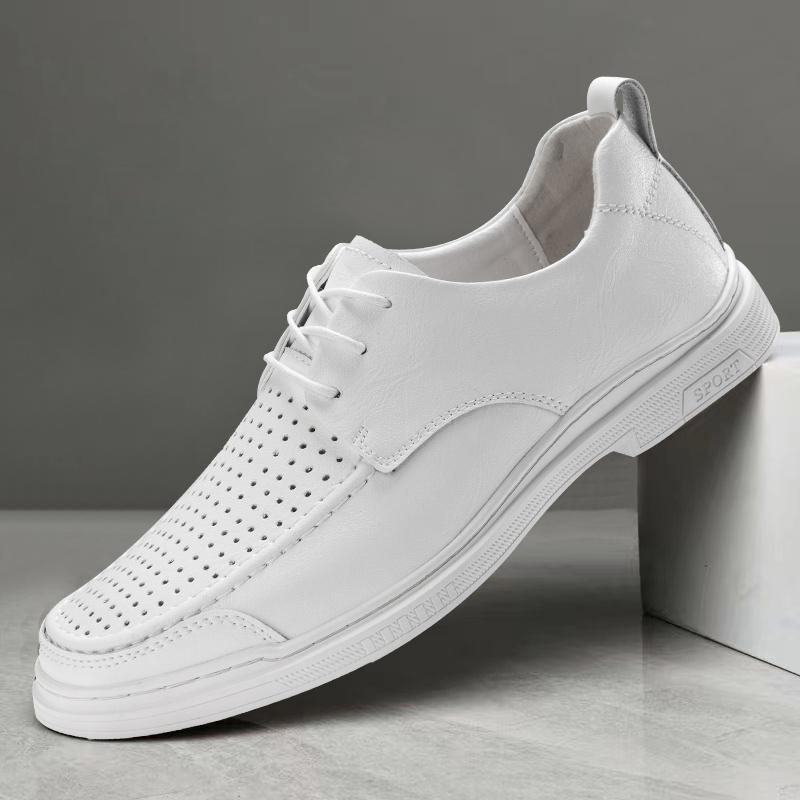 Man Sneakers Top Quality Moccasins Driving Men's Shoes Men Casual Summer Shoes Genuine Leather High Quality Lace Up Oxford Shoes