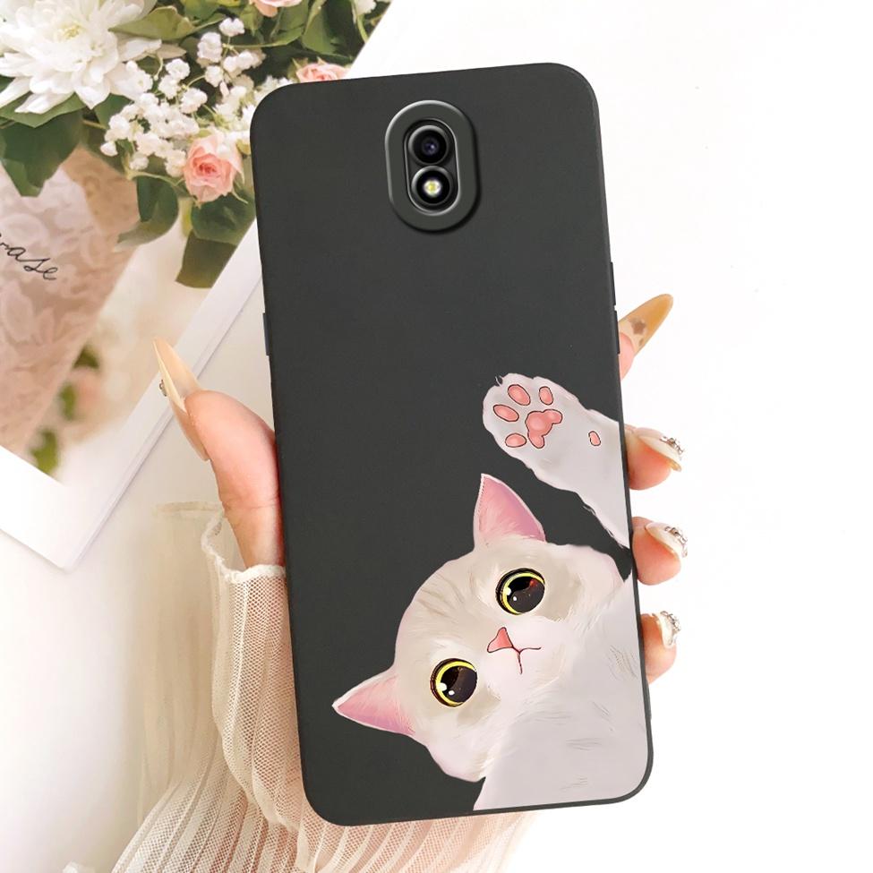 Clear For Samsung J7 Pro J730G Cover For Samsung Galaxy J7 2017 Case J730F Cute Cat Fashion Butterfly Funny Painted Casing