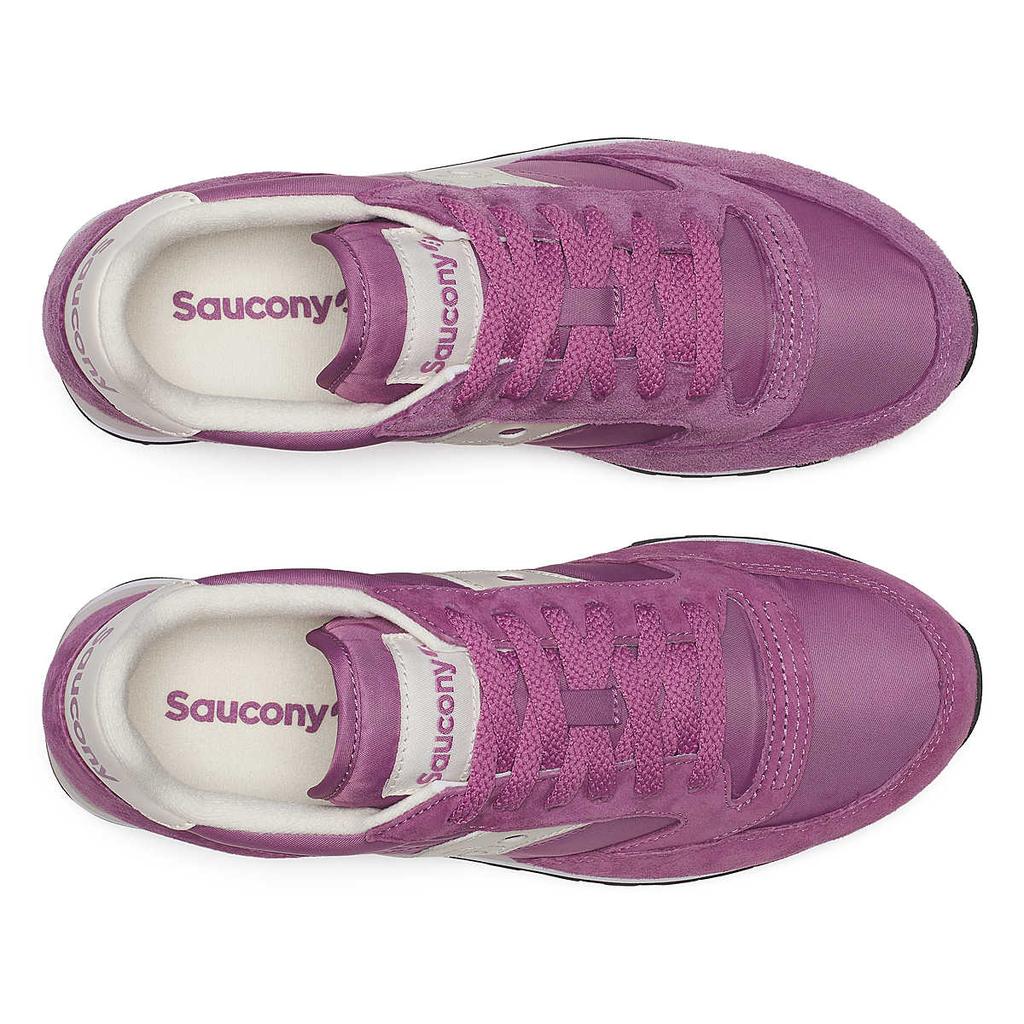 SAUCONY Джаз Тройной Джаз Удобные Нескользящие Износостойкие Низкие Кроссовки для Бега Женские Фиолетовые S60530-47