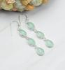 Aqua Chalcedony Gemstone Earring, Women Earring, Gift For Her, Designer Earring, 925 Sterling Silver Jewelry