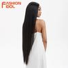 FASHION IDOL Синтетические Прямые Кружевные Парики 38" Супер Длинные Прямые Волосы Кружевная Челка Парик Лолита Розовый Блонд Парики Для Косплея Для Женщин