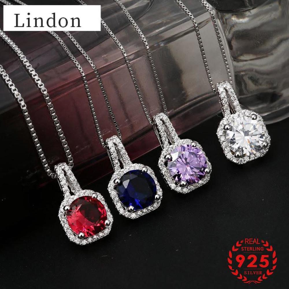 Линдон модное ожерелье циркон кулон женщин свадебный подарок ювелирные подвески