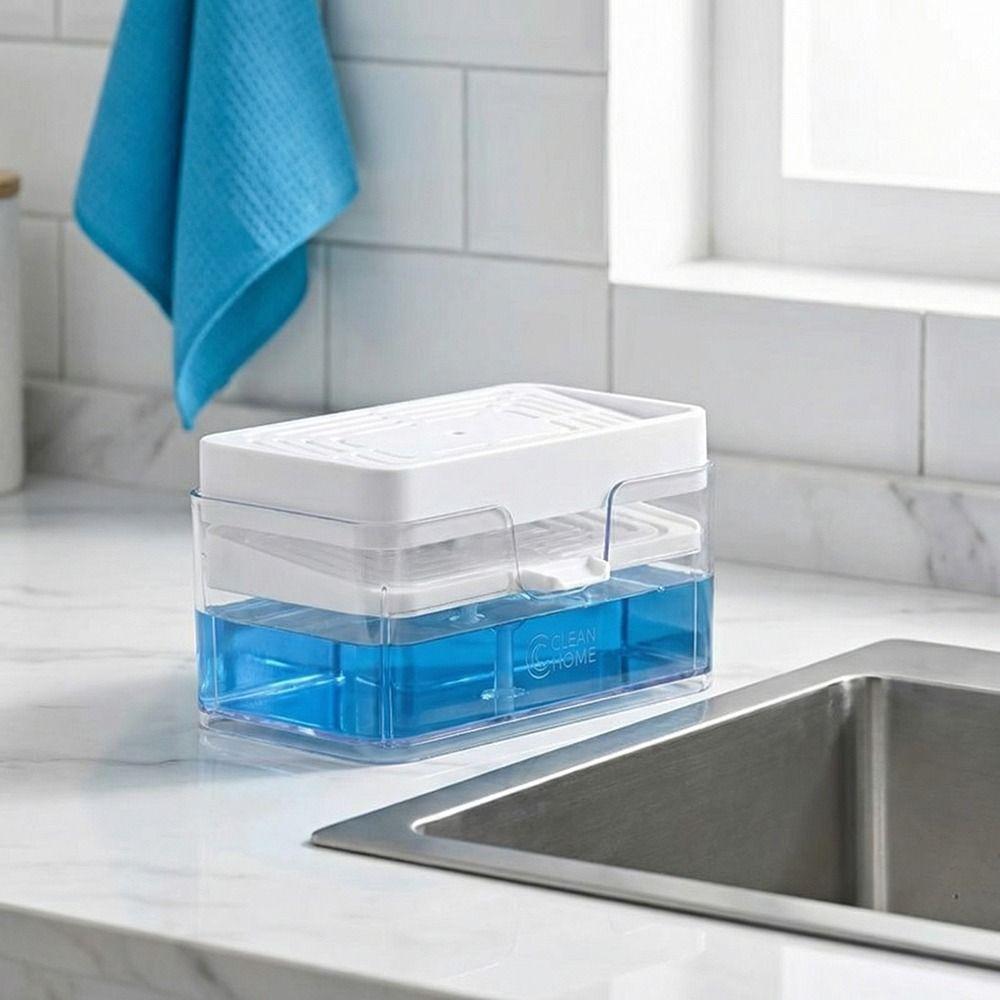 Press Type Sink Drain Soap Dispenser Kitchen Sink Organizer Rack Household Supplies