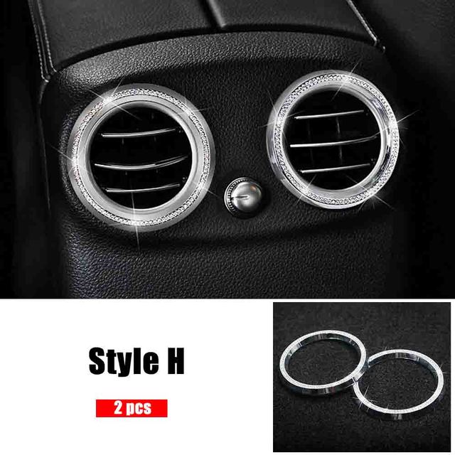 Для Mercedes Benz C GLC Class W205 X253 Накладка на центральную консоль с бриллиантами, кристаллическая наклейка, аксессуары для интерьера