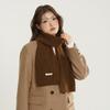 New Winter Women's Wool Blended Scarf Solid Color Knitted Versatile Fashionable Fresh Warm Thickened Scarf