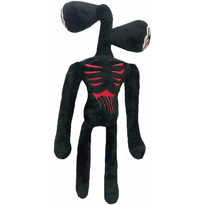 15.7 Inch Siren Head Plush Toy Soft Black And White Horror Stuffed Doll For Kids
