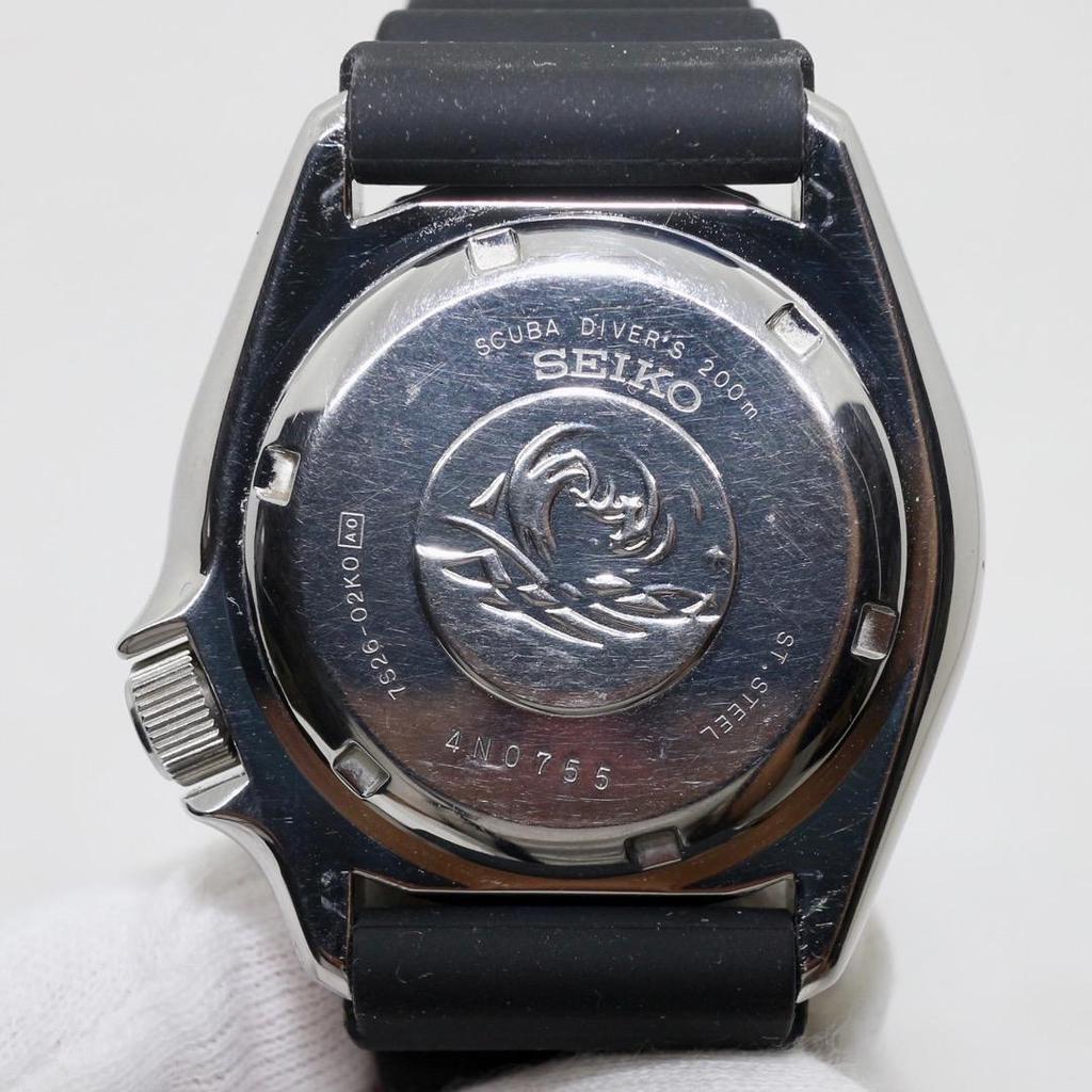 [USED] SEIKO SCUBA DIVER'S Automatic Watch 7S26-02K0 Working