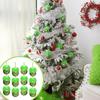 12PCS-Pack Of Christmas Decoration Christmas Tree Ornaments With Green Hair, Cute Decoration Props