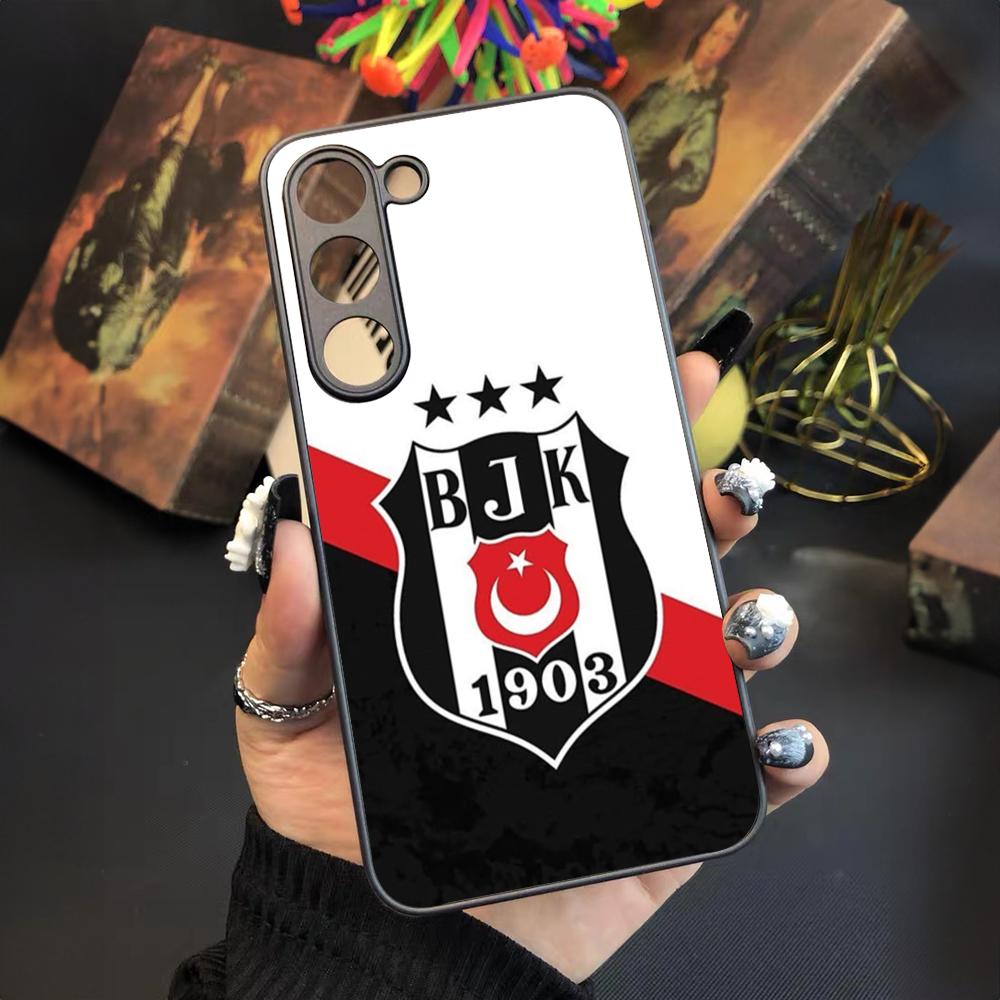 Чехол для телефона A-Fashions Besiktas BJK для Samsung Galaxy S25 S24 S23 S22 S20 S21 Note20 Ultra Plus Fe Цветной Серебристый Чехол