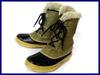 Canada Heavy Leather Snow Boots 23.0 Brown(USED)