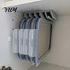 Wall Mounted Lid Holder for Cabinet 5-Slot Organizer, Space Saving Vertical Hanging Storage Rack, 3D Doors Print Resin Round And Square Food Container