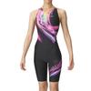 Купальник гоночный цельный черный x розовый размер M [Arena] (Открытая спина/полушаг) Женский (БКПК)