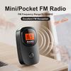 Мини-радиоприемник FM с цифровой настройкой и разъемом 3,5 мм для наушников, работающий от батареек, карманный радиоприемник с клипсой для прогулок и бега на свежем воздухе