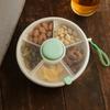 Portable Snack Spinner Moisture Proof Sealed Fruit Tray Snack Storage Box  Kids Snack