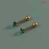 1 Pair Green Tragus Stud Earring Roundsmall Stud Jewelry Piercing Earrings