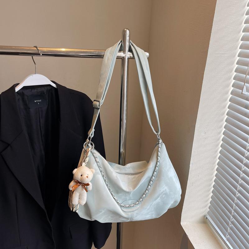 Сумка большой вместимости женская летняя новая универсальная нишевая цепочка на плечо сумка-мессенджер плиссированная сумка-пельмень