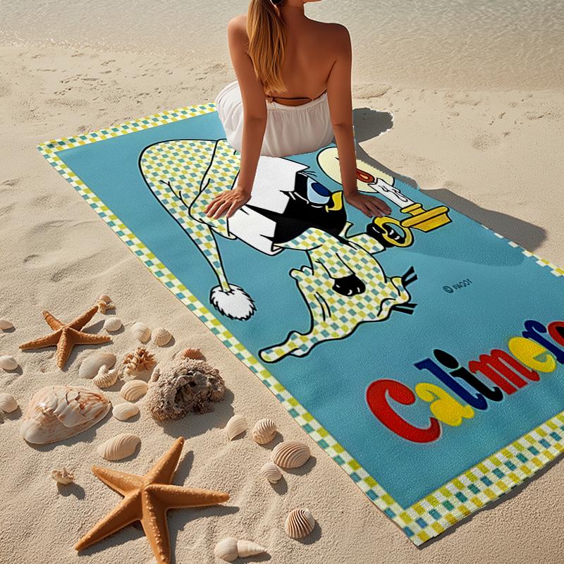 Cali-mero Cozy Night Beach Towel, Super Soft Microfiber, Gift for Her/Him, Birthday, for Pool, Beach, Travel, Home Decor Fan gifts