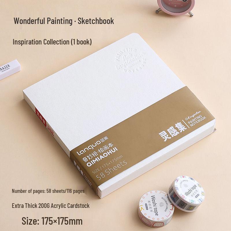 Синий Скетчбук с фруктами: Замечательный дневник для рисования акварелью и ручкой своими руками из уплотненного картона