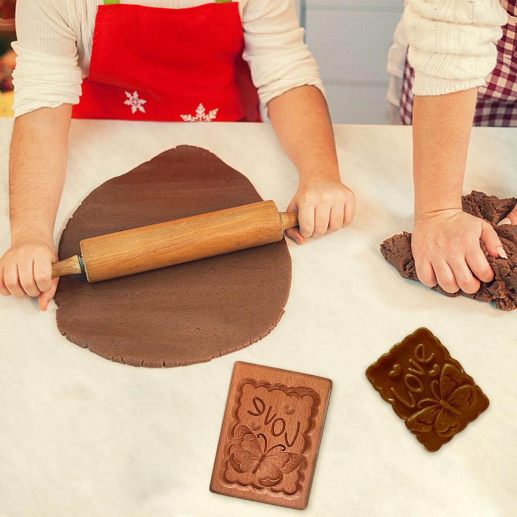 3d Baking Mold, Biscuit Die-cutting Machine Cone Plant Model Biscuit Wooden Kitchen DIY