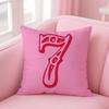 Art Lucky 7 logo Pillow Case pattern printing pillowcase living room sofa cushion cover bedroom room decor