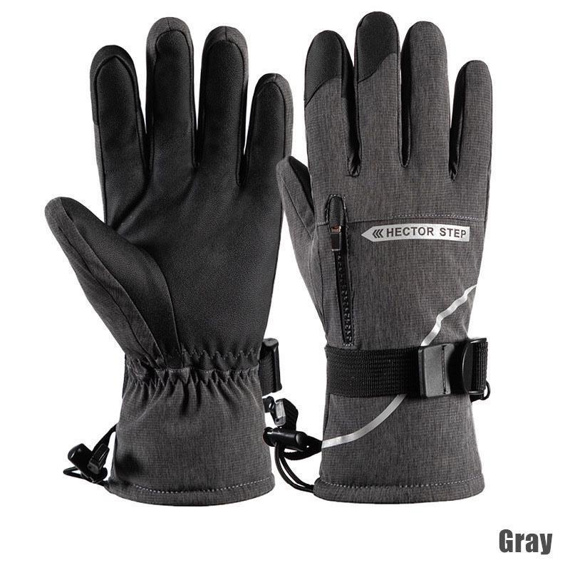 Унисекс ветрозащитные теплые зимние лыжные перчатки водонепроницаемые флисовые перчатки для сенсорных экранов нескользящие перчатки для сноуборда снегоходов на открытом воздухе походные перчатки