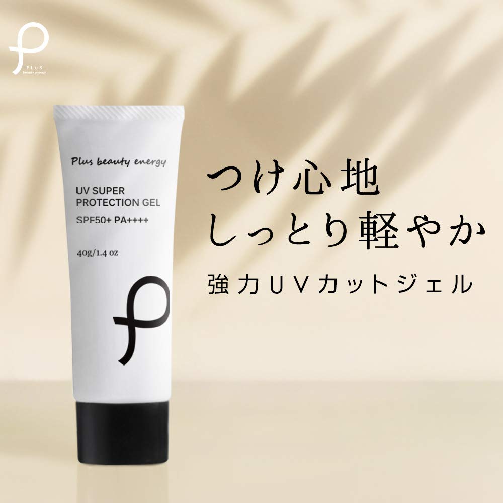 PLuS UV Super Protection Gel 40g Солнцезащитный водостойкий экстракт корня шлемника в (SPF50+ / ПА++++) (Сделано в Японии)
