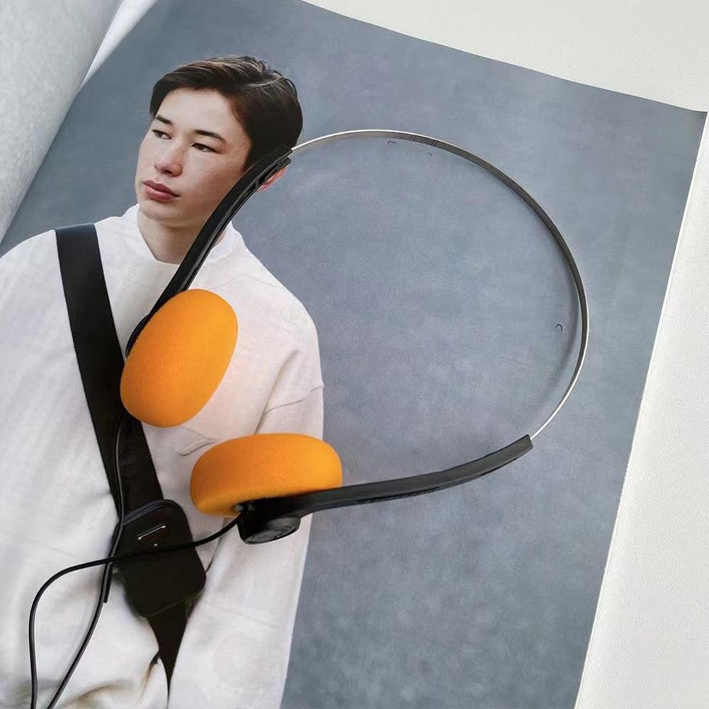 1 шт. Наушники с косточкой Музыка Mp3 Walkman Ретро Ощущения Портативные Проводные Маленькие Наушники Спорт Мода Фото Реквизит 4