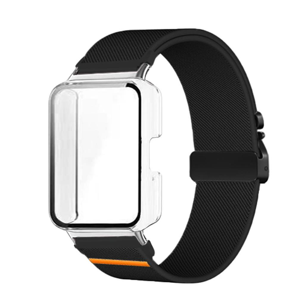 Чехол + Ремешок Для Samsung Galaxy Fit 3 Умные Часы Браслет с Парашютной Пряжкой Для Samsung Galaxy Fit 3 Защитная Крышка Экрана