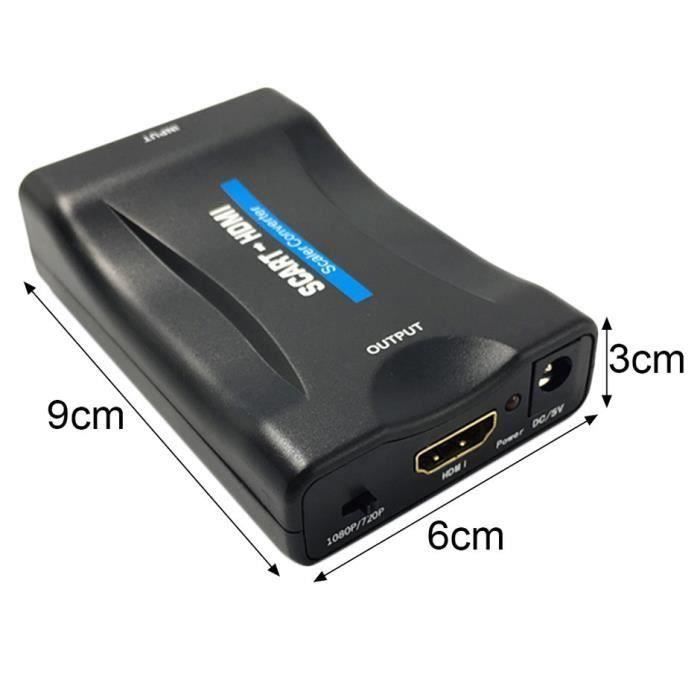 Адаптер SCART на HDMI Конвертер - черный