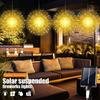 1PC Hanging Solar Firework Lights, 480LED Starburst Lights, Outdoor Waterproof String Lights, 8Modes,Christmas Halloween Decor