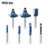 6mm 1/4inch Shank Router Bits Set Trimming Straight Round Corner Cove Box Milling Cutter Tungsten Carbide Woodworking Tools
