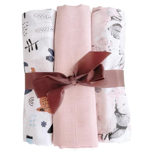 Muslin diapers 3 pieces (set N)