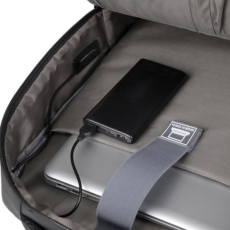 Повседневный деловой рюкзак для ноутбука с USB-портом — большая вместимость, простой дизайн для поездок на работу