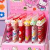 Sanrio 36 шт. Хелло Китти Милый Кот Смоляная Наклейка Нажимная Ручка Высококачественная Девичье Сердце Нейтральная Ручка Милая Подарочная Ручка Черная ST